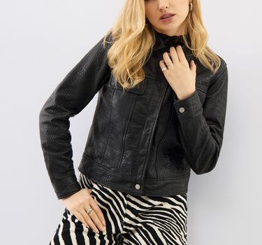 Dakota Leather Trucker Jacket