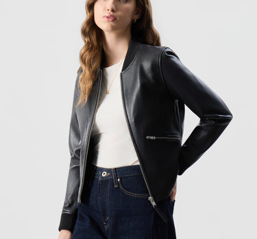 Real Leather Darcie Bomber