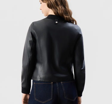 Real Leather Darcie Bomber