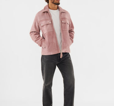 Real Suede Double Pocket Overshirt