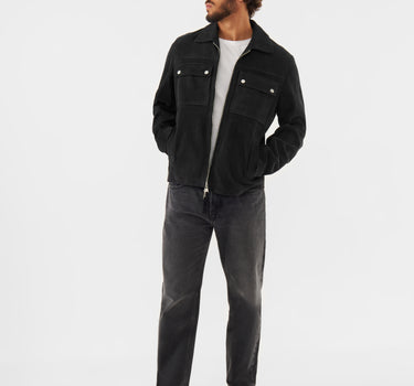 Real Suede Double Pocket Overshirt