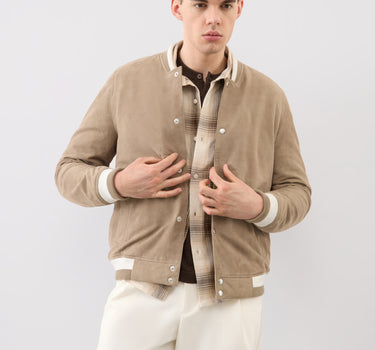 Ellis Suede Bomber Jacket