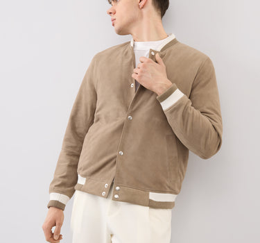 Ellis Suede Bomber Jacket