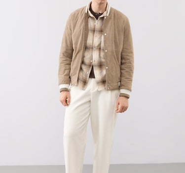 Ellis Suede Bomber Jacket