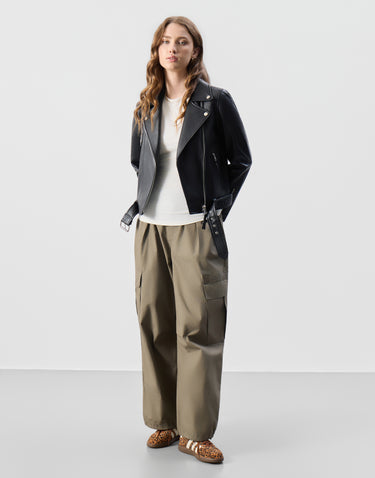 Real Leather Everly Biker Jacket
