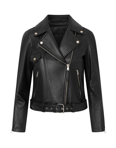 Real Leather Everly Biker Jacket