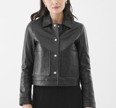 Real Leather Evie Worker | Black