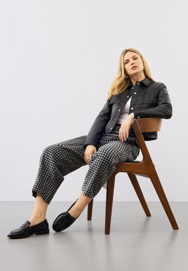 Ginny Leather Fringe Jacket