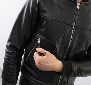 Hayden Leather Bomber Jacket