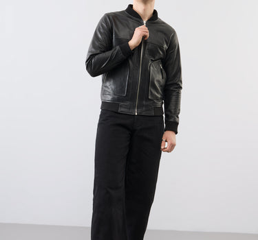 Hayden Leather Bomber Jacket