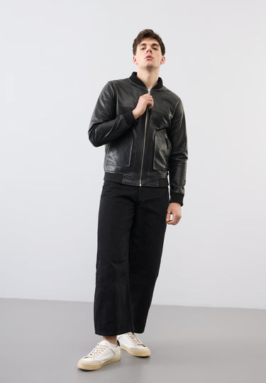 Hayden Leather Bomber Jacket