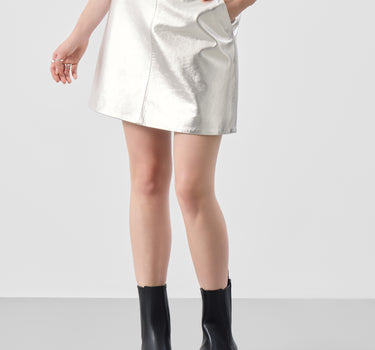 Real Leather Heather Mini Skirt