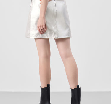 Real Leather Heather Mini Skirt