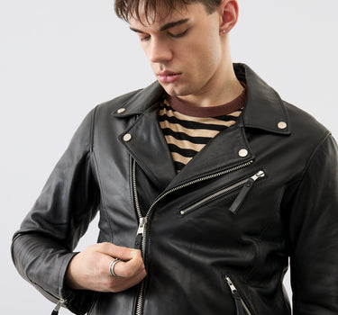 Arlo Leather Biker Jacket