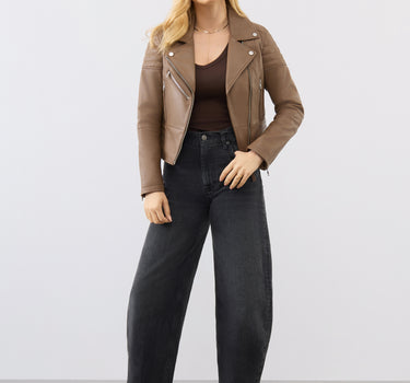 Jasmine Leather Biker Jacket