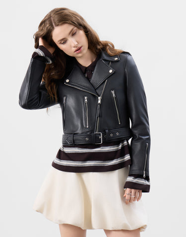 Real Leather Katie Biker Jacket