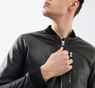 Lerwick Leather Bomber Jacket