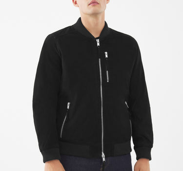 Real Suede Lerwick Bomber Jacket | Black