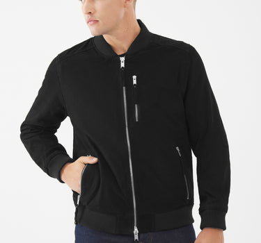Real Suede Lerwick Bomber Jacket | Black