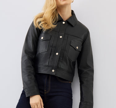 Lexi Leather Trucker Jacket