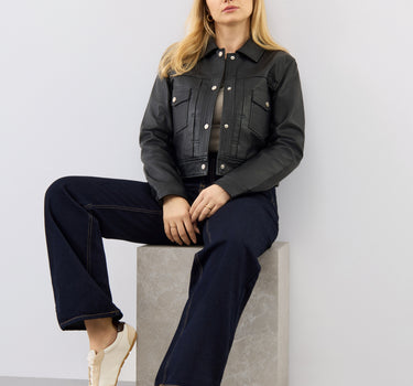 Lexi Leather Trucker Jacket