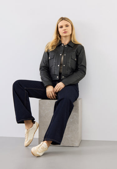 Lexi Leather Trucker Jacket