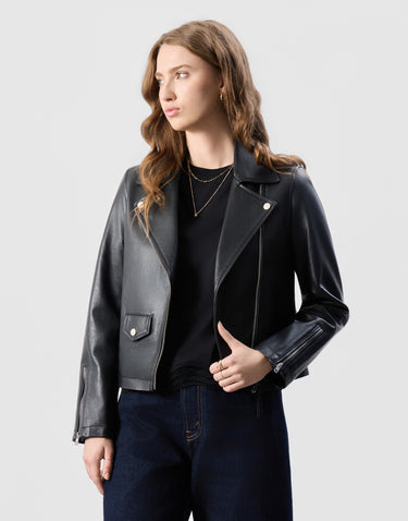Real Leather Lorial Biker Jacket