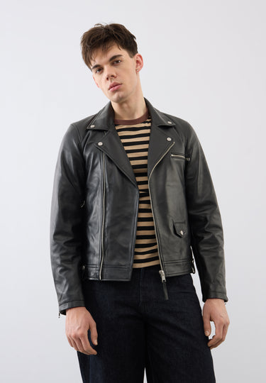 Louis Leather Biker Jacket