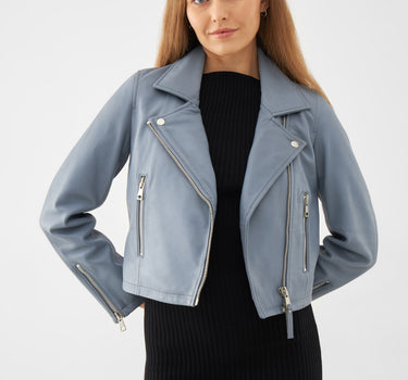 Leather Minimal Biker Jacket