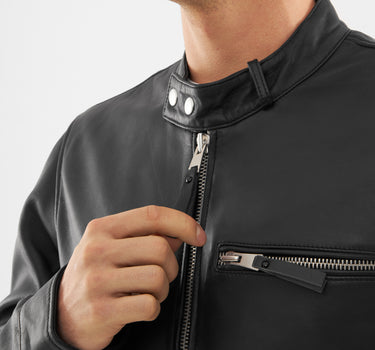 Real Leather Classic Racer Jacket