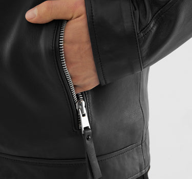 Real Leather Classic Racer Jacket