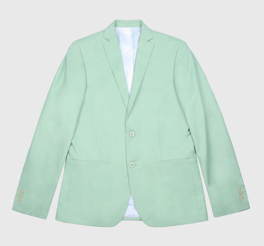 Plain Skinny Suit Jacket In Light Green