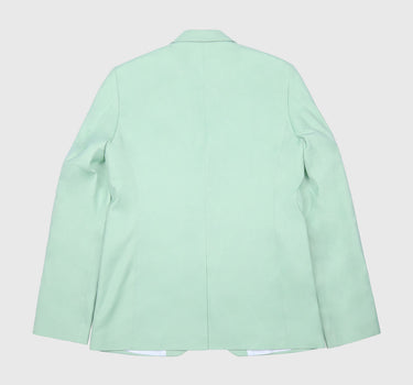 Plain Skinny Suit Jacket In Light Green