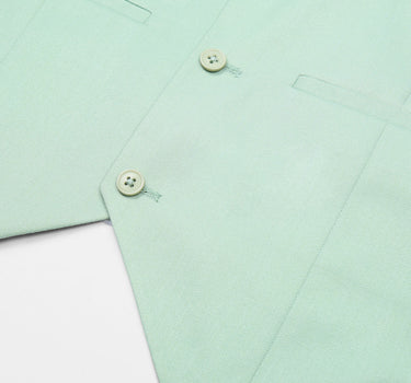 Plain Skinny Suit Waistcoat In Light Green