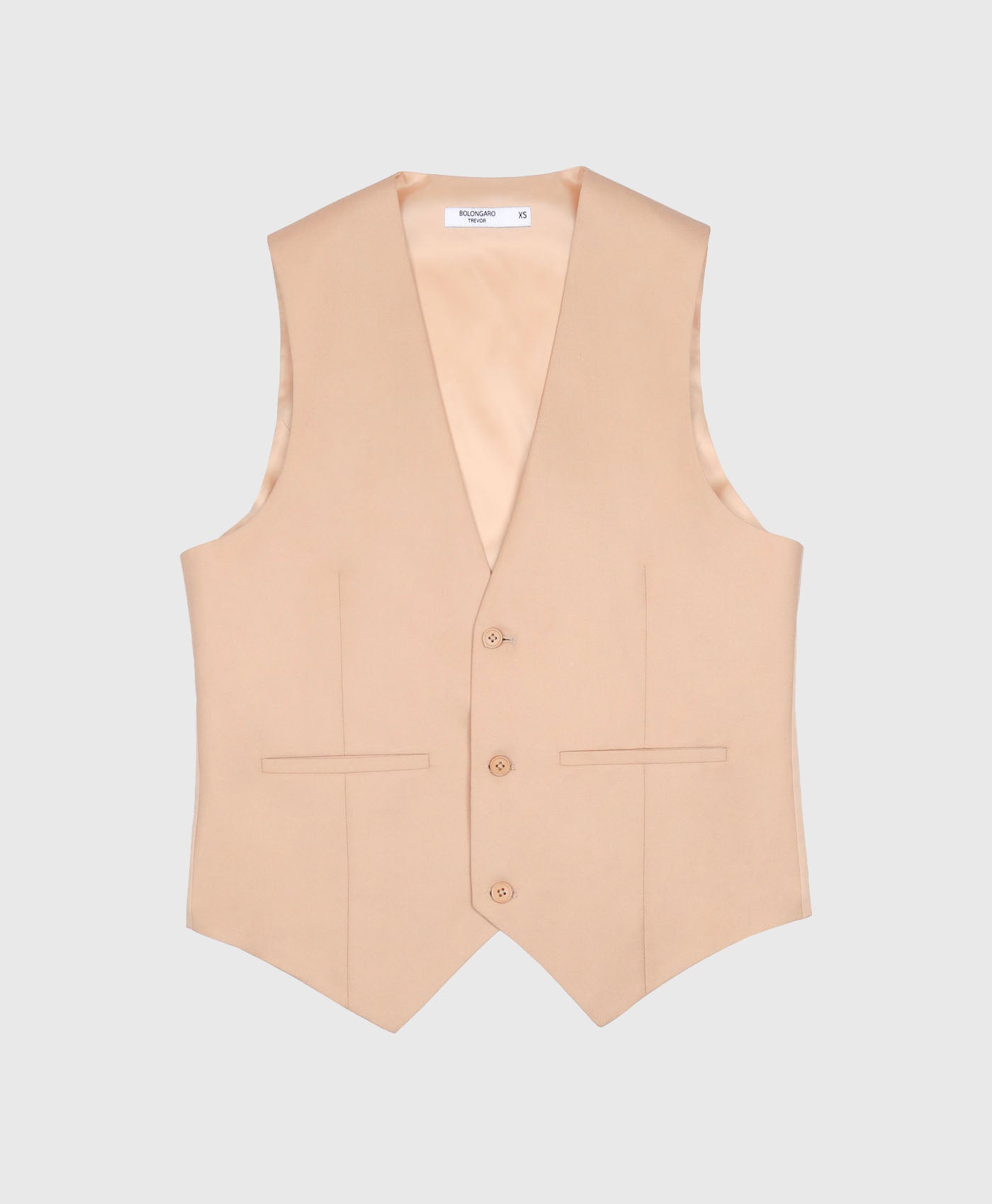 Plain Skinny Suit Waistcoat In Tan – Bolongaro Trevor