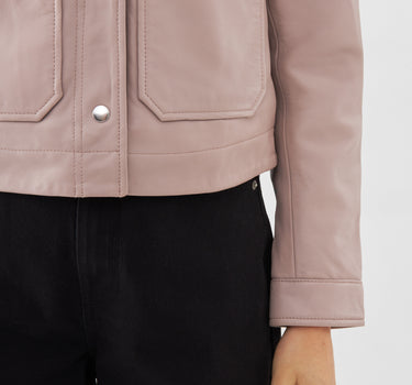 Real Leather Evie Worker Jacket