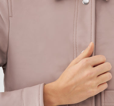 Real Leather Evie Worker Jacket