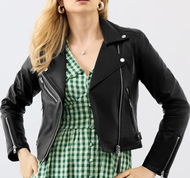 Wren Leather Biker Jacket