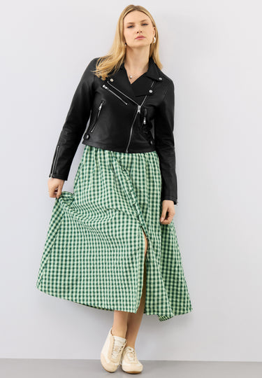 Wren Leather Biker Jacket