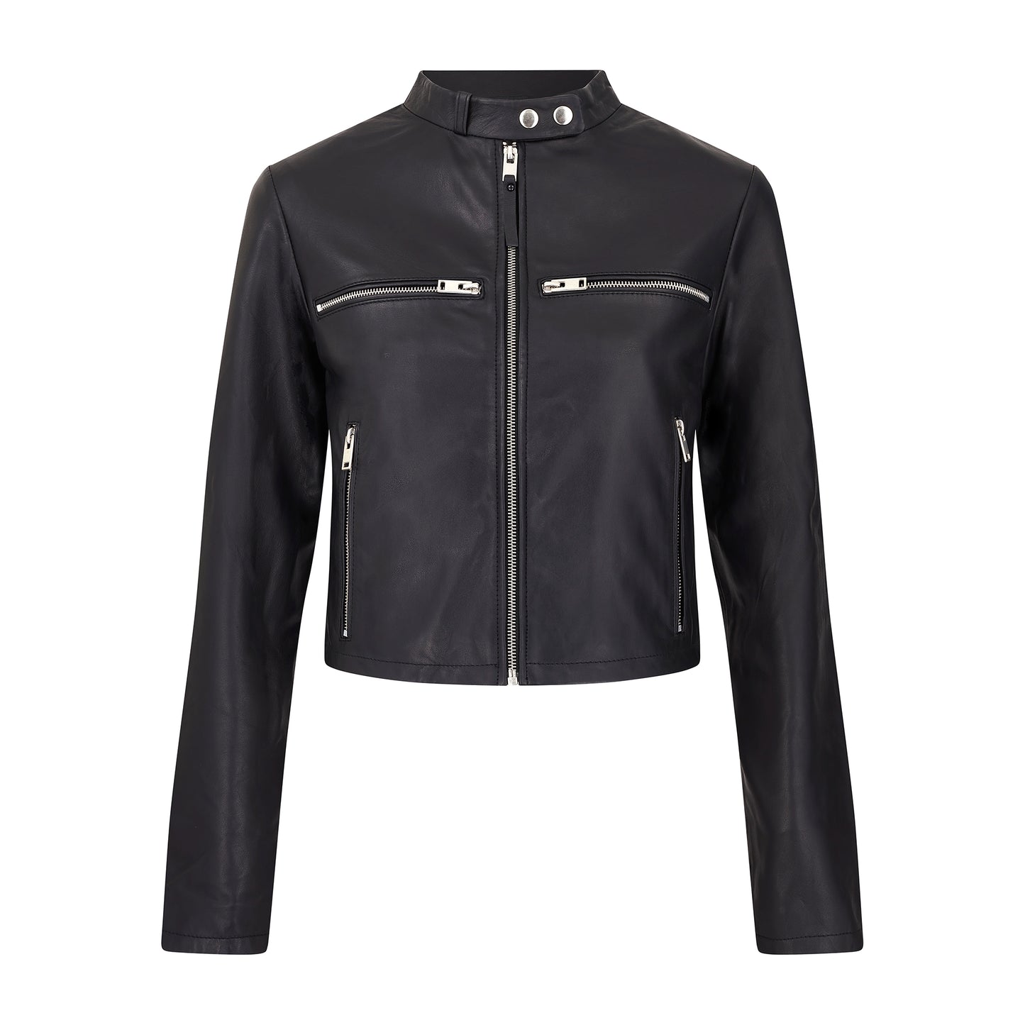 Real Leather Motto Racer Jacket