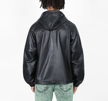 Leather Popover Jacket