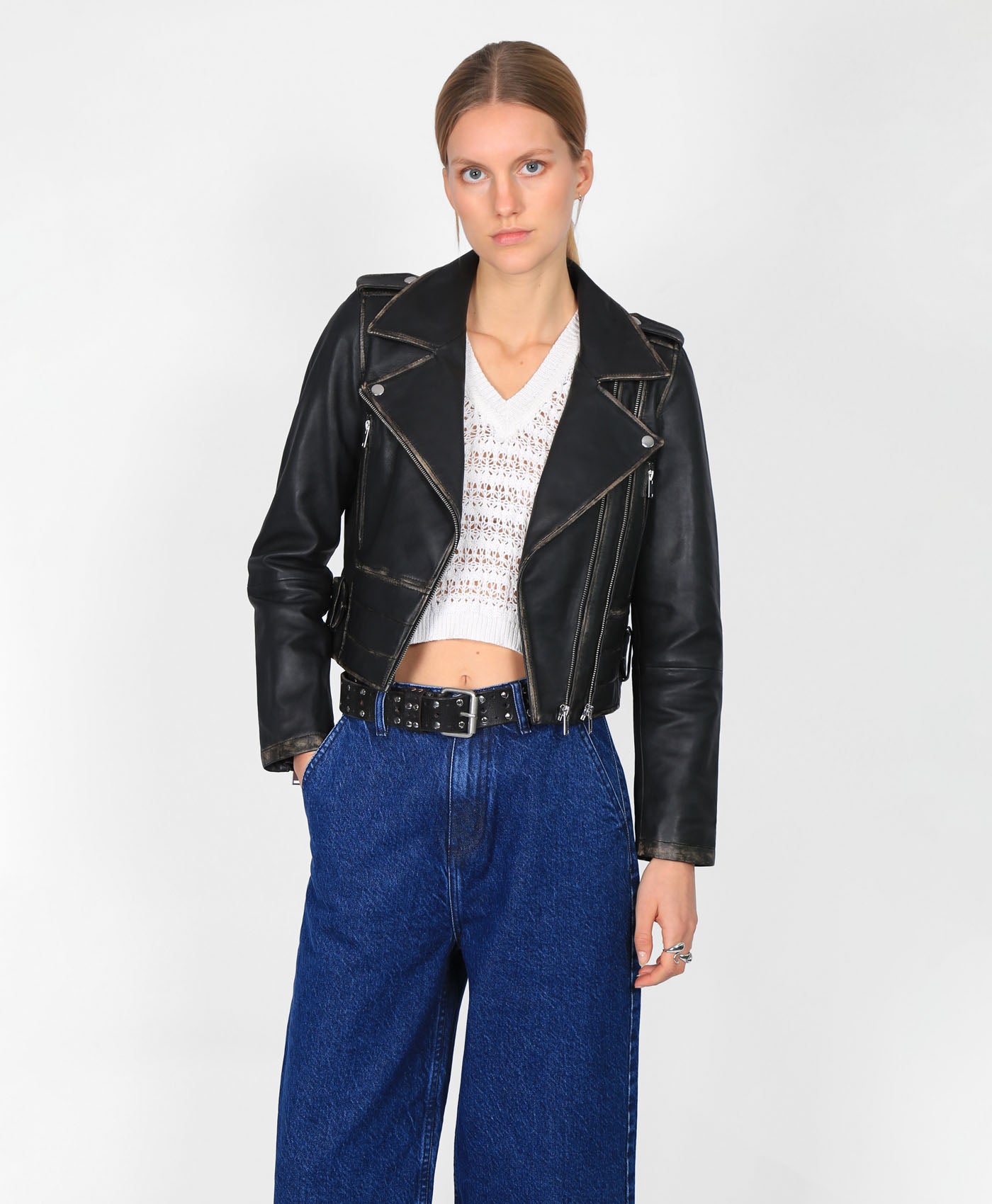 Cropped Sofia Biker