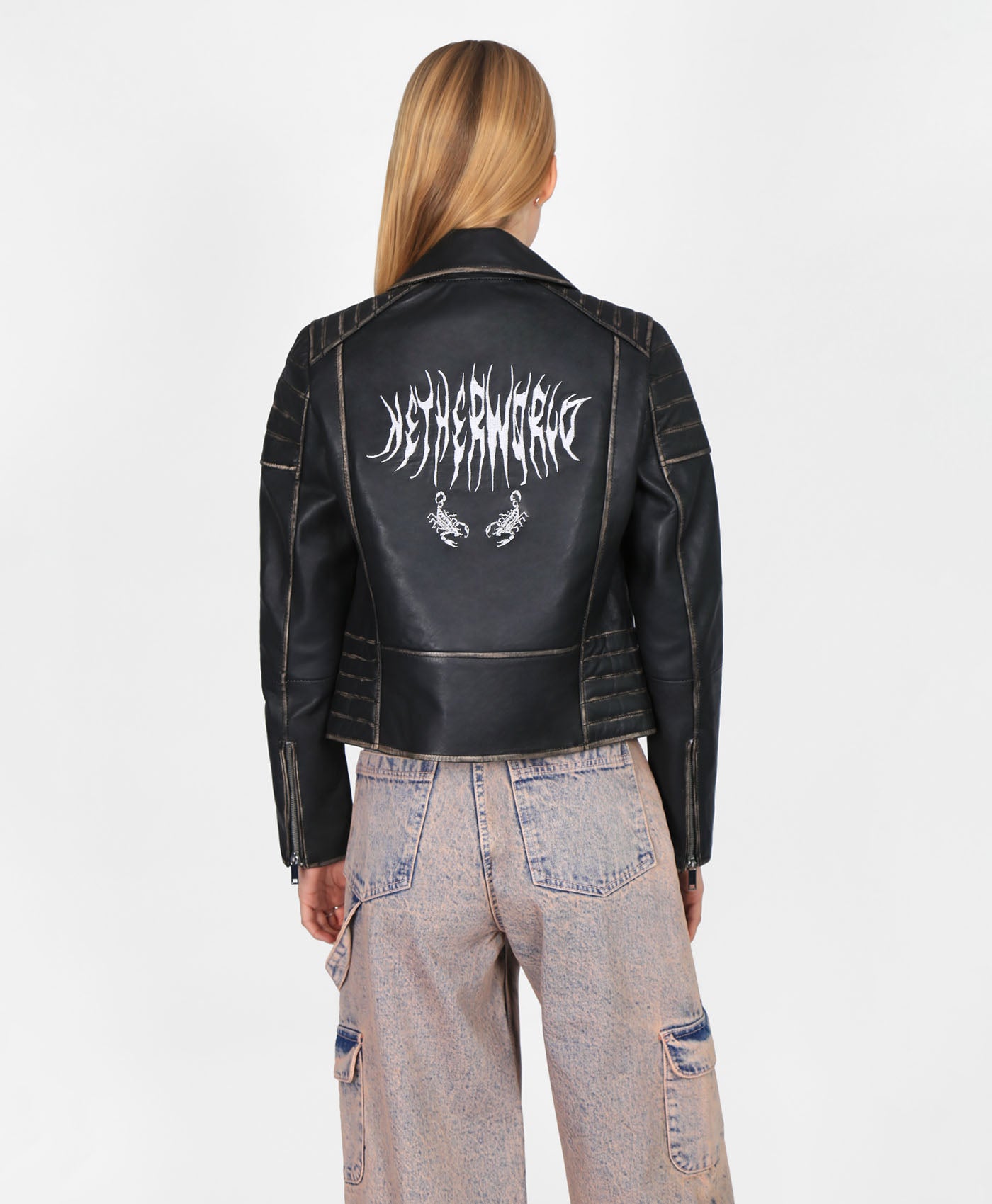 Jasmine Biker Distressed