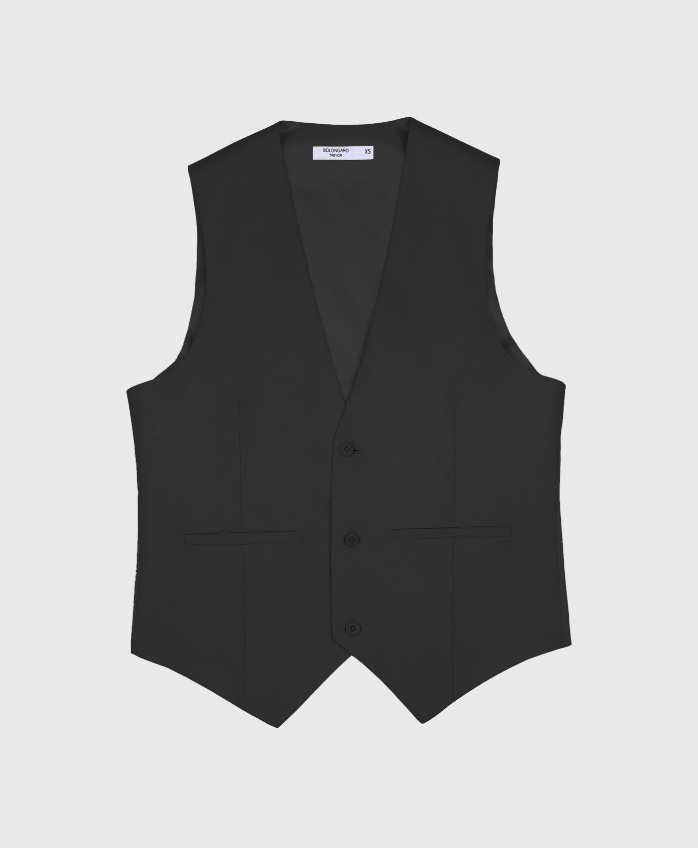 Plain Super Skinny Suit Waistcoat Black