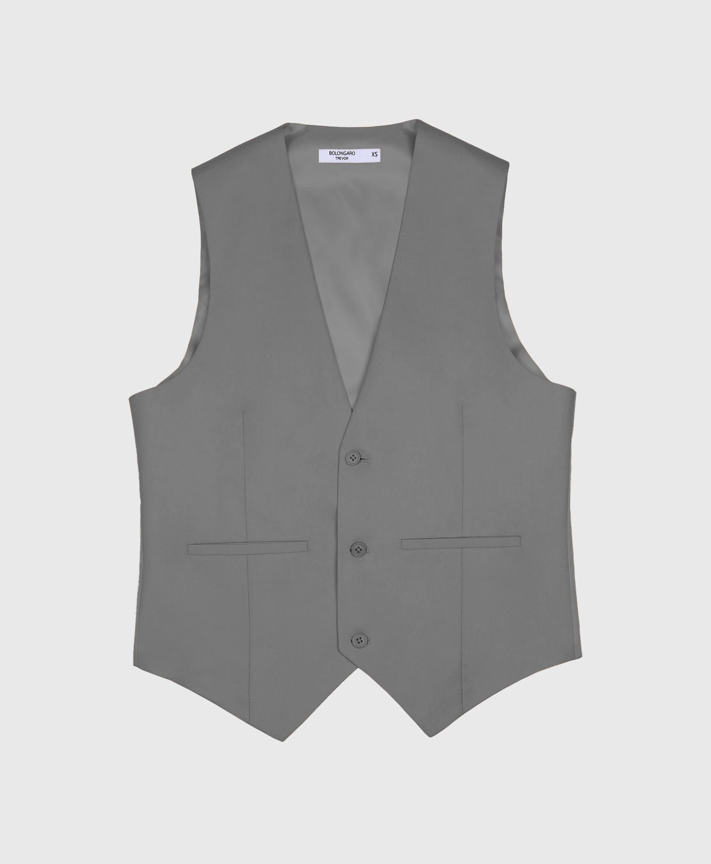 Wedding Plain Skinny Waistcoat In Grey