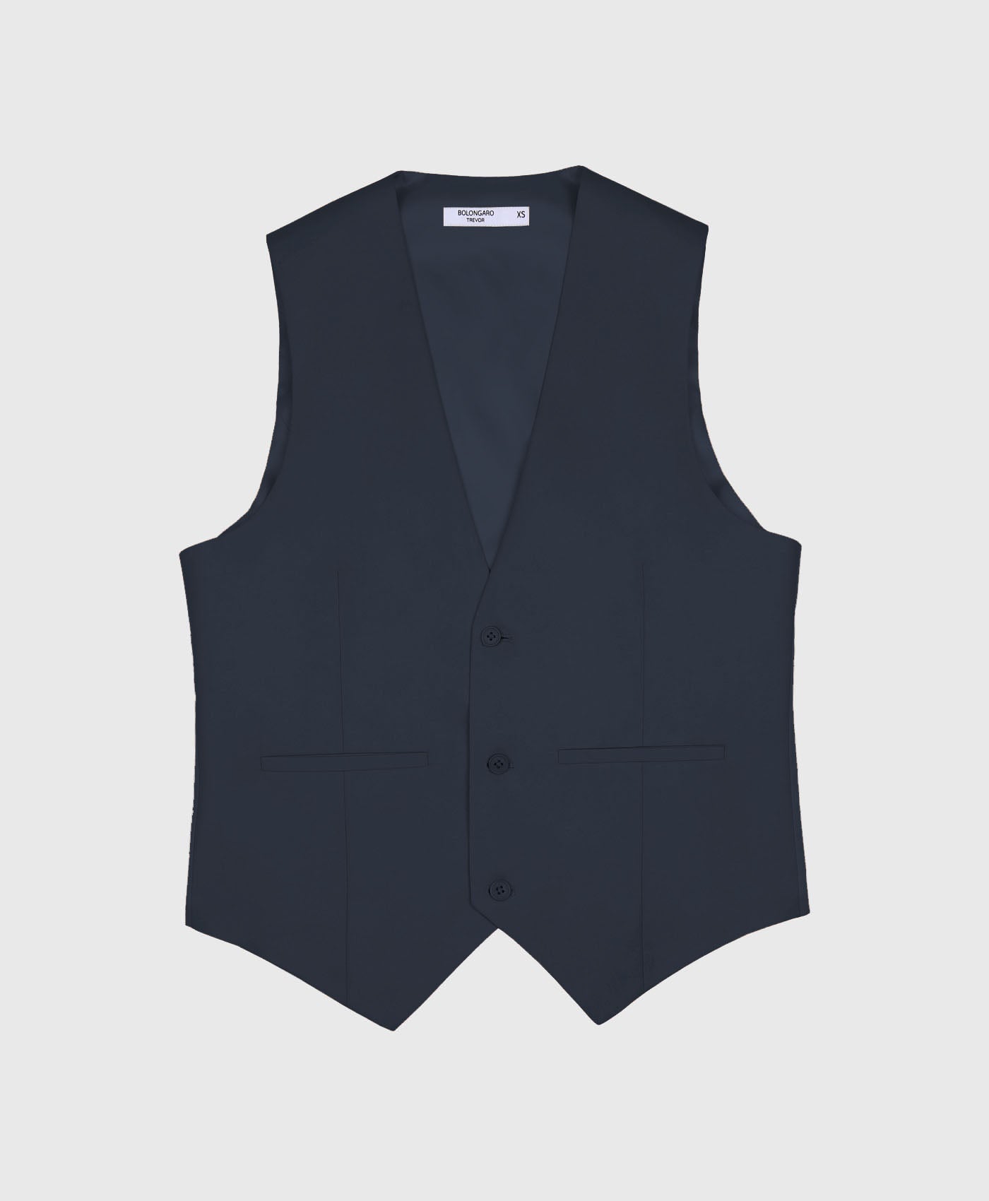 Plain Super Skinny Waistcoat Navy