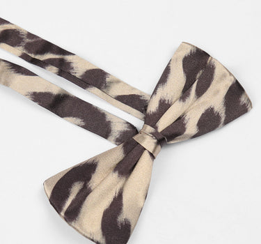 Blurred Leopard Bow Tie