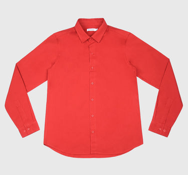 Skinny Fit Classic Shirt In Berry