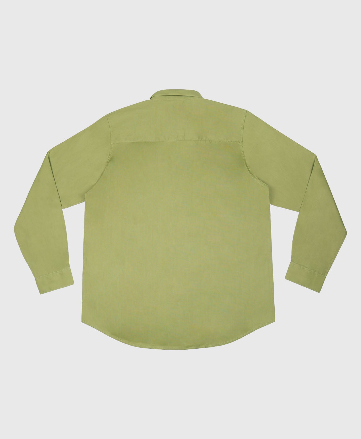 Slim Fit Classic Shirt In Light Olive