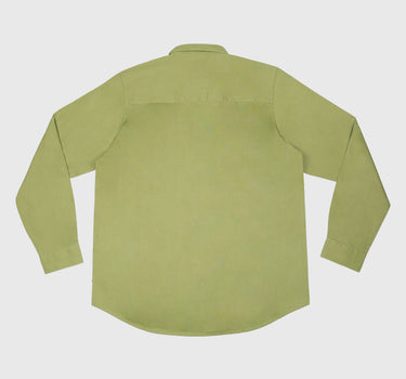 Slim Fit Classic Shirt In Light Olive